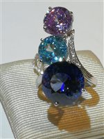 Anillo New Planet Mujer in Oro blanco PTA083BITL1-13